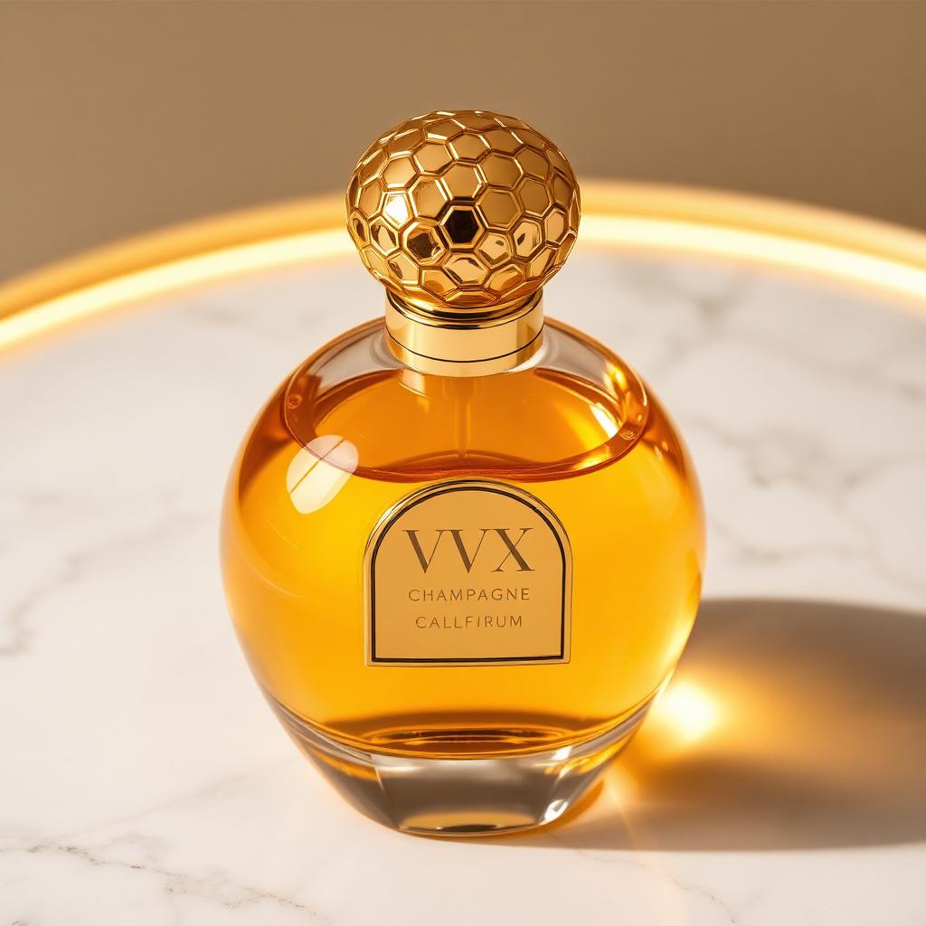 VVXHQ Golden Nectar Parfum in Champagne, Honey · jasmine · vanilla gilded parfum