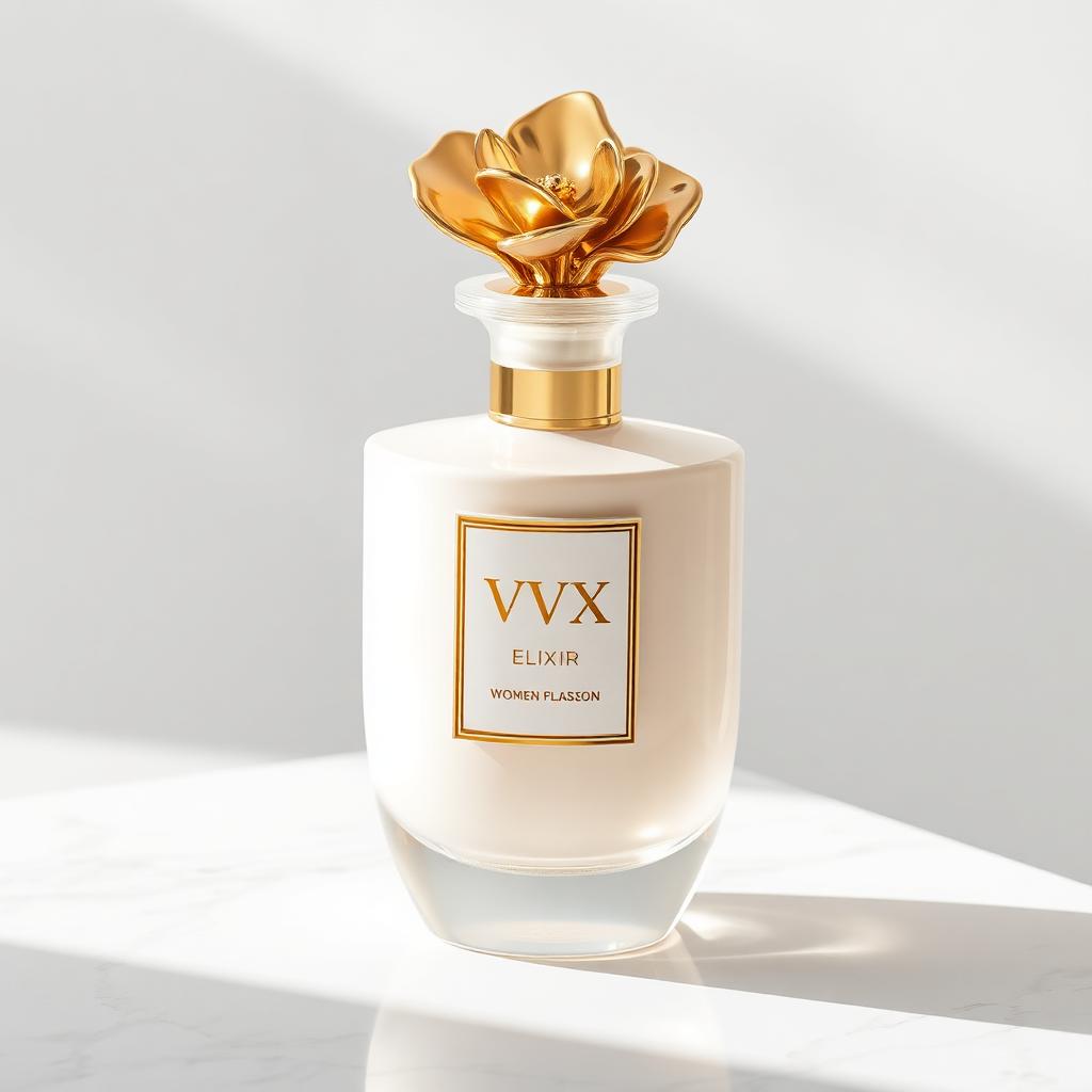 VVXHQ Ivory Orchid Elixir in Pearl White, White orchid · musk · vanilla luminous elixir